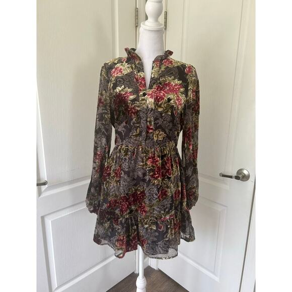 Dresses & Skirts - Floral Ruffle Mini Dress – Romantic Whimsical Cottagecore Y2K Charm”